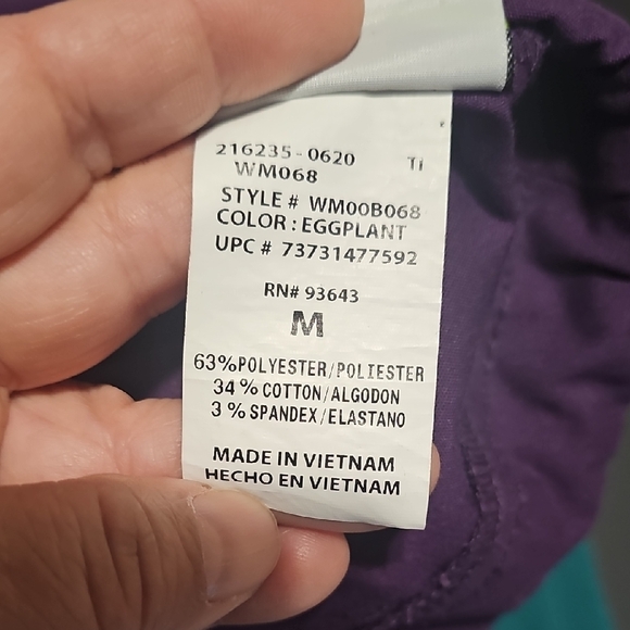 Scrubstar Deep Purple Medical Bottoms - Picture 2 of 3